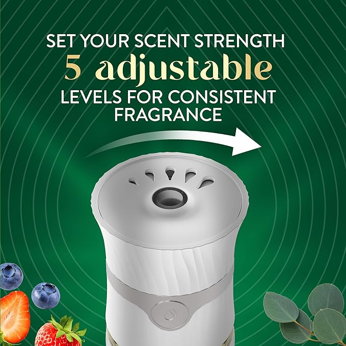 Air Wick Vibrant Plug In Scented Oil Refill,Eucalyptus & Wild Berries, 5 ct