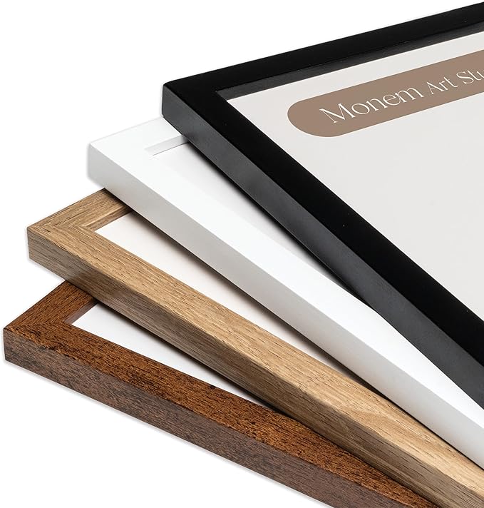 Monem Art Vintage Van Gogh Poster - Retro Impressionism Print - Garden at Arles, Colorful, Aesthetic, Beautiful - Gift for Artist, Friend - Wall Decor for Home, Office, 8x10 Brown Framed