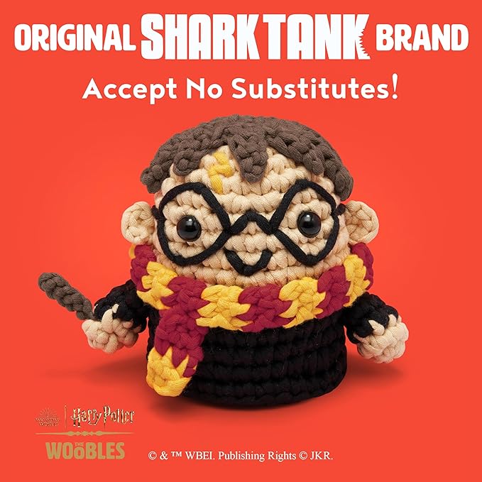 The Woobles Beginners Crochet Kit with Easy Peasy Yarn as seen on Shark Tank - with Step-by-Step Video Tutorials - Harry Potter