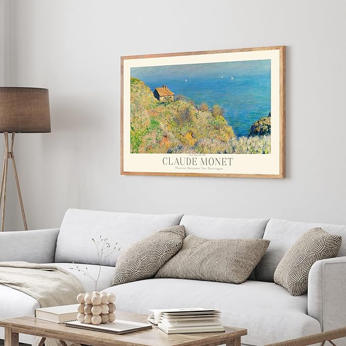 Claude Monet Prints, Museum Gallery Exhibition Poster, Claude Monet Art Works, Claude Monet Poster Prints, Vintage Print, Home Office Wall-Decor (Collection 1) - 12x18 Inches