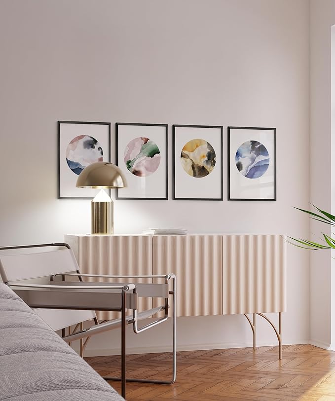 HAUS AND HUES 18x24 Black Metal Picture Frames - Features Premium Aluminum, Vertical & Horizontal Hang, Shatterproof Plexiglass - Ideal for Home, Room, Office (18x24 in, Black, Set of 25)