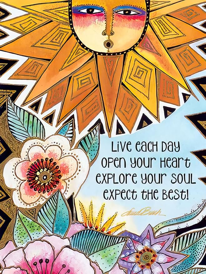 Leanin' Tree The Brilliant Colors of Laurel Burch Greeting Cards Assortment Box, Made In USA, 20 Assorted Cards with Envelopes All Occasion, Cute Stationery Set for Women with Bright Stunning Artwork