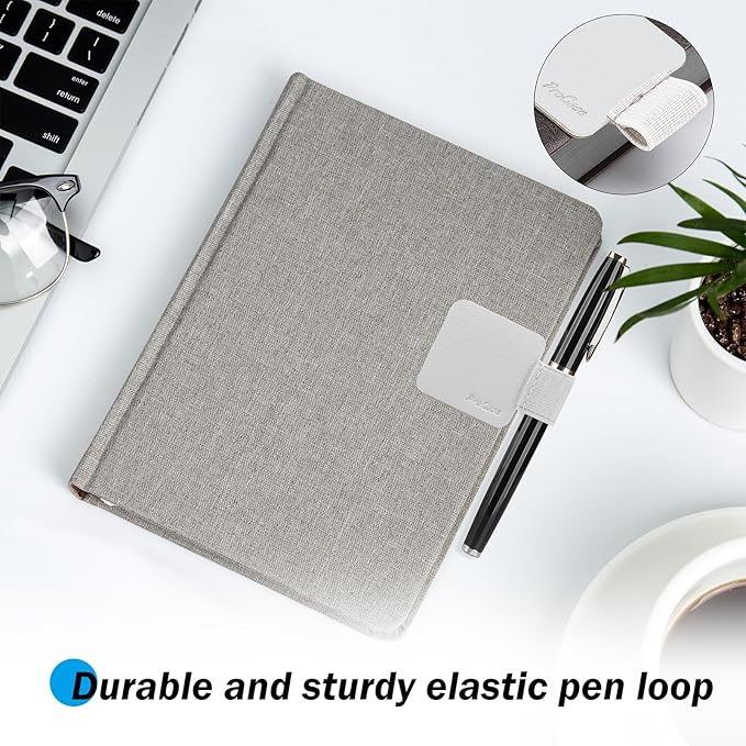 ProCase (5 Pack) Pen Loop Holder for Notebooks Journals Planners Tablet Case, Self Adhesive Leather Pencil Holder with Elastic Loop for Pens, Apple Pencil, Stylus Pen -Silver