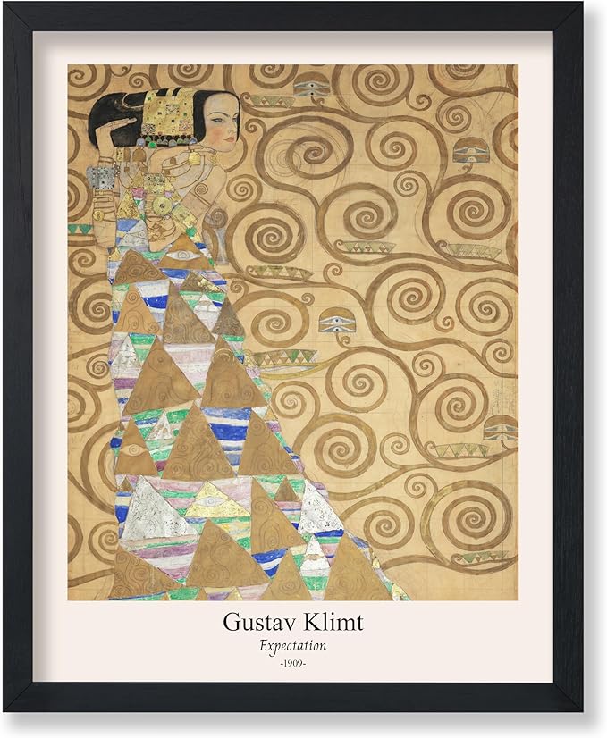 Poster Master Vintage Gustav Klimt Poster - Retro Expectation Print - Art Nouveau - Symbolism Art - Abstract Art - Aesthetic Art - Classic Painting - Living Room Wall Decor - 11x14 UNFRAMED Wall Art