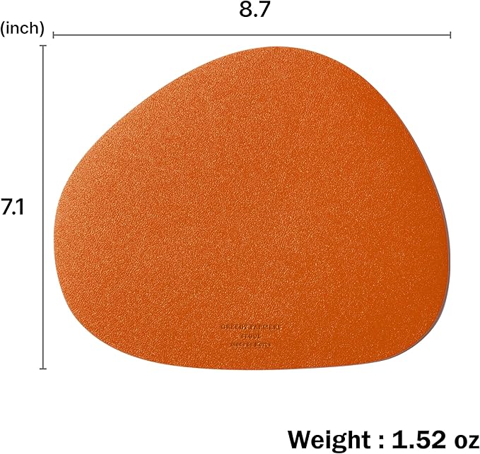 Mouse pad, Non-Slip Washable Waterproof Computer Mouse pad (Tangerine)