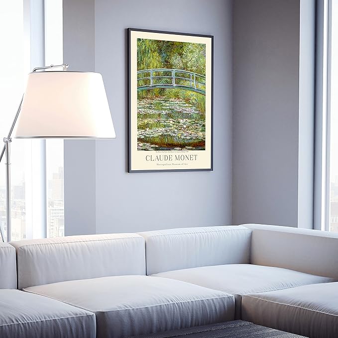 Claude Monet Prints, Museum Gallery Exhibition Poster, Claude Monet Art Works, Claude Monet Poster Prints, Vintage Print, Home Office Wall-Decor (Collection 1) - 12x18 Inches