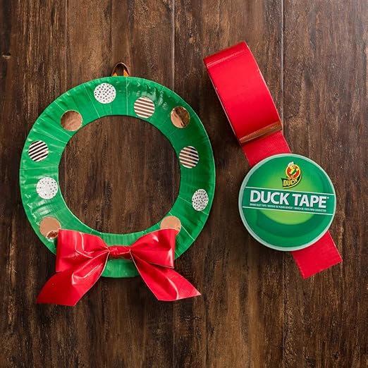 Duck Brand 1265014 Color Duct Tape, Red, 1.88 Inches x 20 Yards, Single Roll (Pack of 6)
