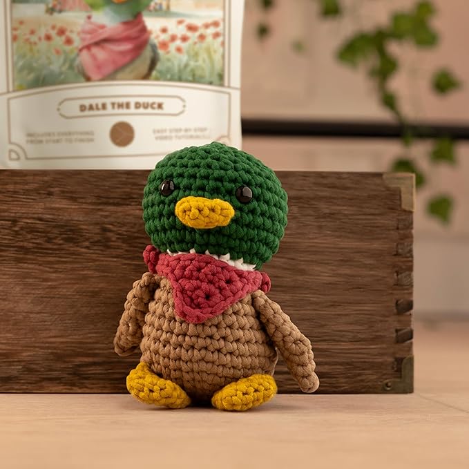 Amigurumi Crochet Kit for Beginners Adults and Kids, Learn to Crochet Kits for Adults Beginner with Easy Yarn, Stuffed Crochet Animal Kit with Step-by-Step Video Tutorials - Farm Collection Bundle