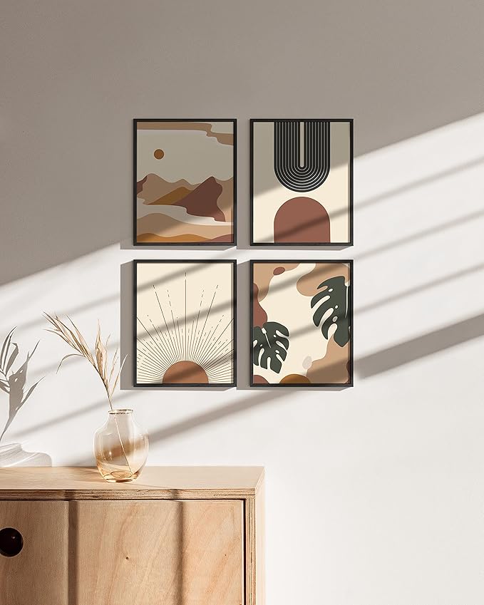 HAUS AND HUES 8x10 Black Oak Wood Picture Frames Set of 15 - Premium Bulk Picture Frames 8x10 Bundle - Elegant Gallery Wall Frame Set for Posters, Art Display - Ideal for Wall Decor in Home & Office