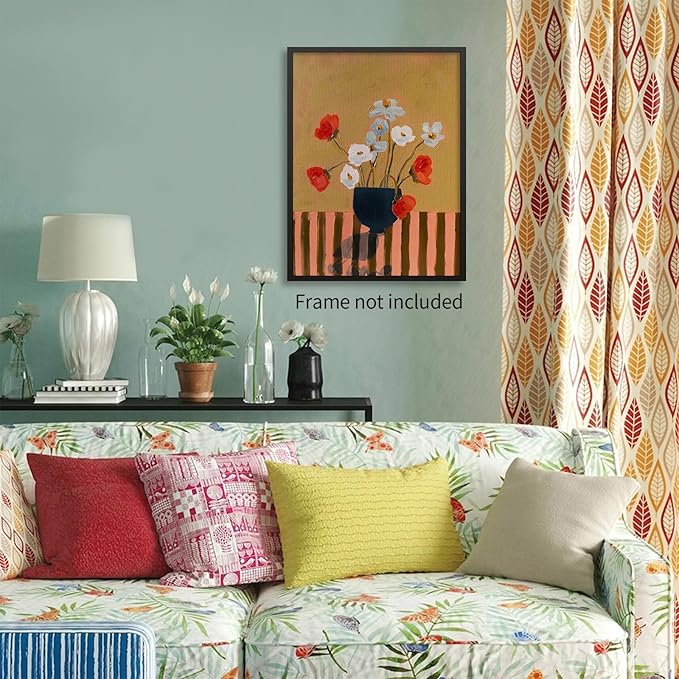 Spring Antique Flower Oil Painting Poster French Country Botanical Canvas Wall Art Antique Cottagecore Art Prints for Bedroom Kitchen Farmhouse Wall Decor 24X36 inch Unframed