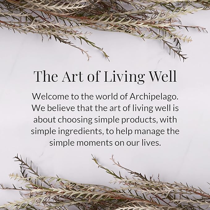 Archipelago Botanicals Scented Candle Hand-Poured Premium Wax, Burns Approx. 60 Hours, Bergamot Tobacco, Soy Candle in Glass Jar, 4.5 Inch, 8.6 oz