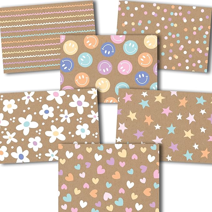 Hadley Designs Blank Cards and Envelopes 4x6 – 24 Greeting Blank Notecards with Envelopes Bulk, Notecards Stationery Card Set, Stationary Note Cards, Rustic Greeting Card Pack, Designed in USA