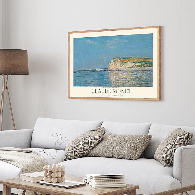 Claude Monet Prints, Museum Gallery Exhibition Poster, Claude Monet Art Works, Claude Monet Poster Prints, Vintage Print, Home Office Wall-Decor (Collection 1) - 18x24 Inches