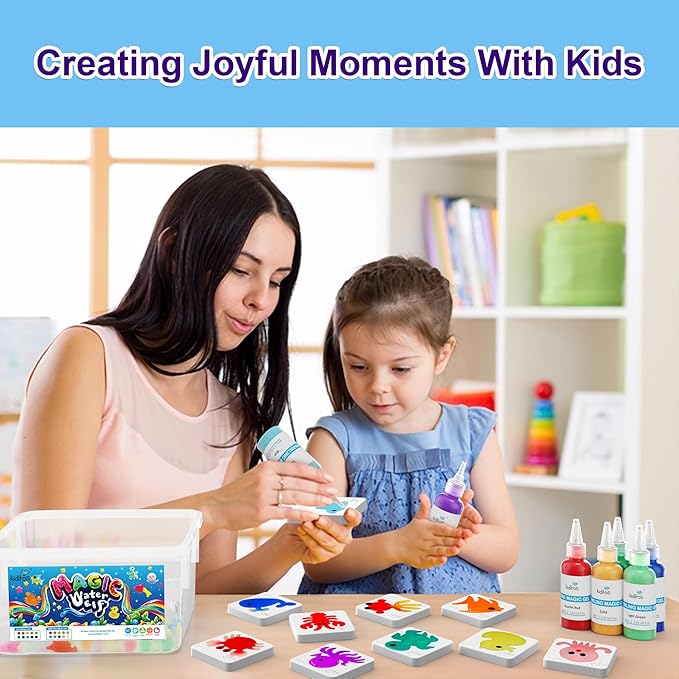 Kiditos Magic Water Elf Toy Kit–Squishies for Kids, 20 Gels & 10 Molds, Magic Gel Water Pets Sensory Toy, Fun DIY Craft Kit, Party Favors, Birthday & Christmas Gifts for Kids Ages 3+