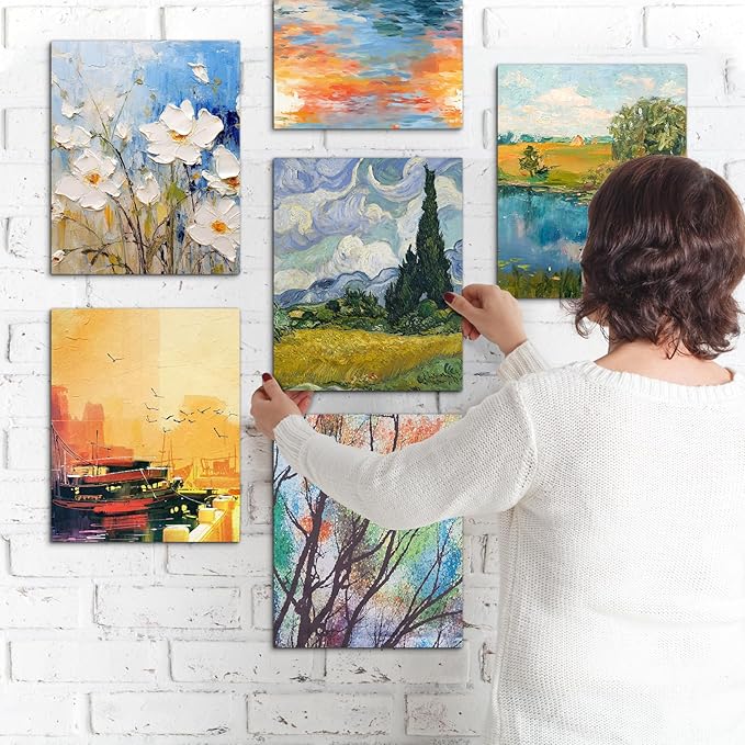 Conda Canvases Boards for Painting 9 x 12 inch, 24 Pack Value Bulk Blank White Canvas, 100% Cotton, Quality Acid Free Artist Canvas Panels for Acrylics Watercolor & Oil Painting
