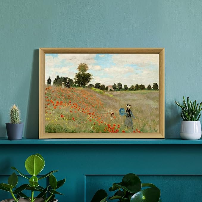 Claude Monet Museum Gallery Exhibition Poster - Art Works Prints, Vintage Print for Home Office Wall Decor (Collection 1) - 12x18 Inches