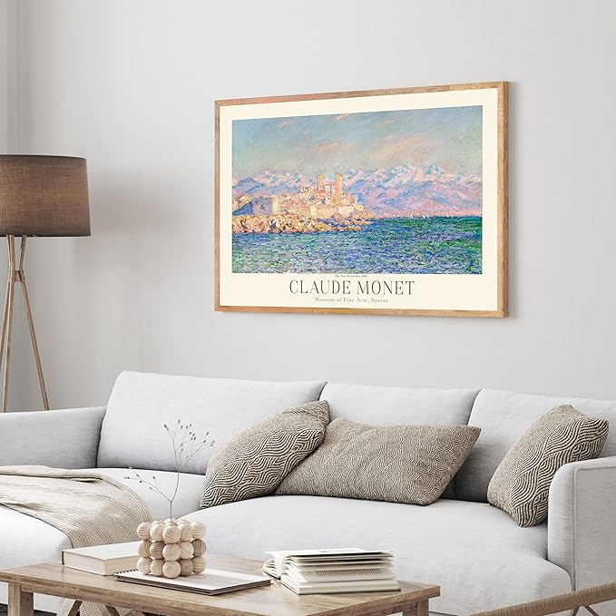Claude Monet Museum Gallery Exhibition Poster - Art Works Prints, Vintage Print for Home Office Wall Decor (Collection 1) - 16x20 Inches