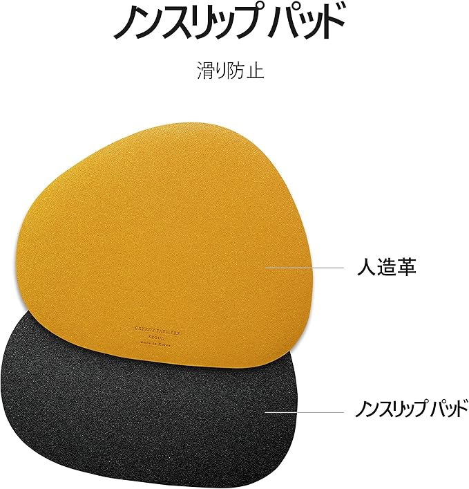 Mouse pad, Non-Slip Washable Waterproof Computer Mouse pad (Honey Yellow)