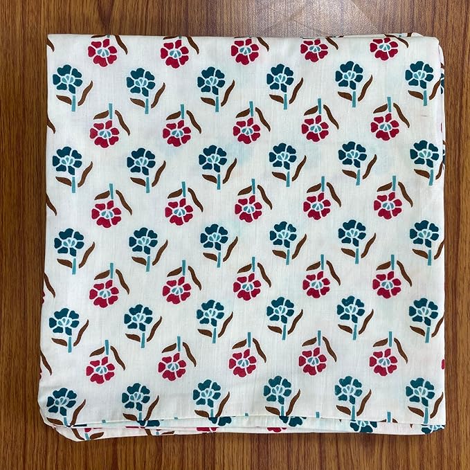 CPC Cloth Napkins 100% Cotton Set of 4 Reusable Napkins, Indian Block Print Toile Floral Dinner Napkin, Fall Thanksgiving Christmas Holiday Party Gift - Soft Absorbent Napkin, 18"x18" White Gray
