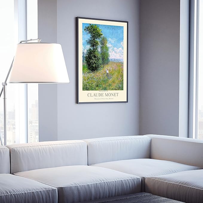 Claude Monet Prints - Museum Gallery Exhibition Poster, Art Works, Vintage Print for Home Office Wall Decor (Collection 1) - 16x20 Inches