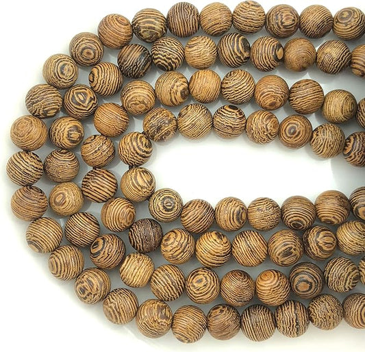 CarpenterC 200pcs 10mm Gorgeous Natural Round Polished Rosewood Loose Beads for Jewelry Making DIY Handmade Crafts