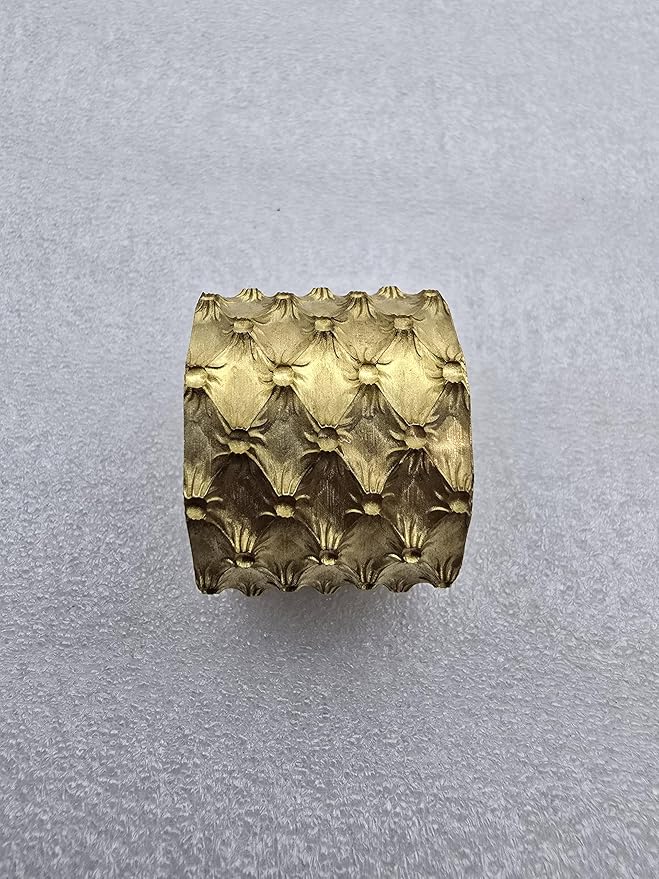 Leather Stamp Belt Roller by DandS ltd – CNC Engraved Brass Tool for Vegetable Tanned Leather – Embossing Roller for Leather Crafting, Belt Making & Tooling Projects #BR60