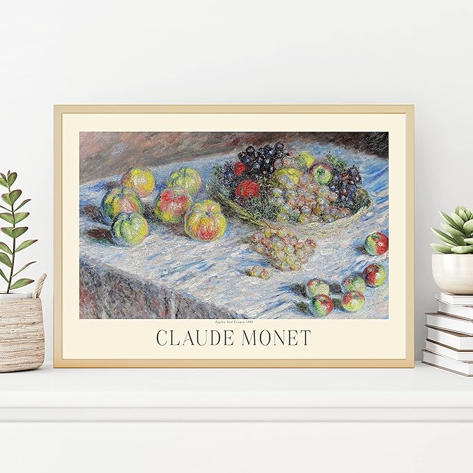 Claude Monet Poster Prints - Museum Gallery Exhibition, Vintage Art Work for Home Office Wall-Decor (Collection 1) - 24x36 Inches