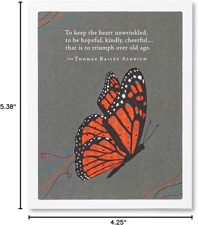 Compendium Positively Green 4-Pack of Birthday Cards – Forever Young (Four Different Designs, One Card Each, with Envelopes)