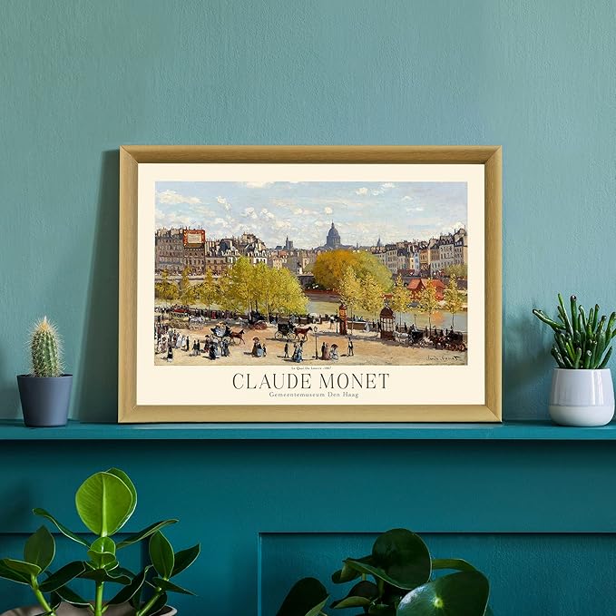 Claude Monet Prints, Museum Gallery Exhibition Poster, Claude Monet Art Works, Claude Monet Poster Prints, Vintage Print, Home Office Wall-Decor (Collection 1) - 12x18 Inches