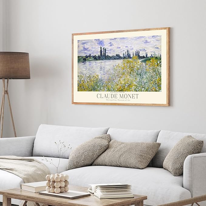 Claude Monet Prints, Museum Gallery Exhibition Poster, Claude Monet Art Works, Claude Monet Poster Prints, Vintage Print, Home Office Wall-Decor (Collection 1) - 16x20 Inches