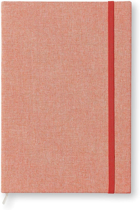 Portage Blank Hardcover Aesthetic Notebook Writing Journal – Bleed-Proof Paper Notepad for Journaling, High GSM, A5 Notebook, Cream Pages - Salmon, 6 x 8.5 Inches, 224 Pages
