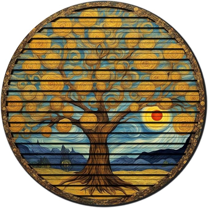 Tree Of Life, Carved Wood Wall Art, 3D Wall Decor, Home Decor, Housewarming Gift, Wall Hangings, Round Wall Art, Wooden Wall Decor,Home Art, Home Decor