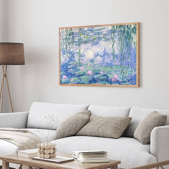 Claude Monet Prints, Museum Gallery Exhibition Poster, Claude Monet Art Works, Claude Monet Poster Prints, Vintage Print, Home Office Wall-Decor (Collection 1) - 12x18 Inches