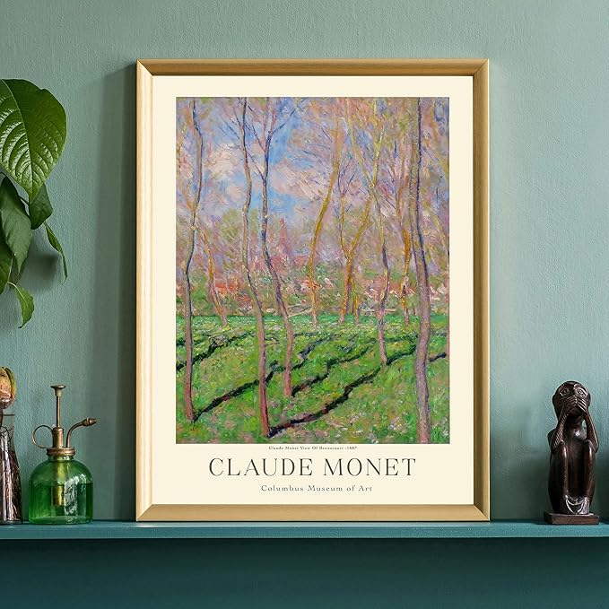 Claude Monet Museum Gallery Exhibition Poster - Art Works Prints, Vintage Print for Home Office Wall Decor (Collection 1) - 16x20 Inches