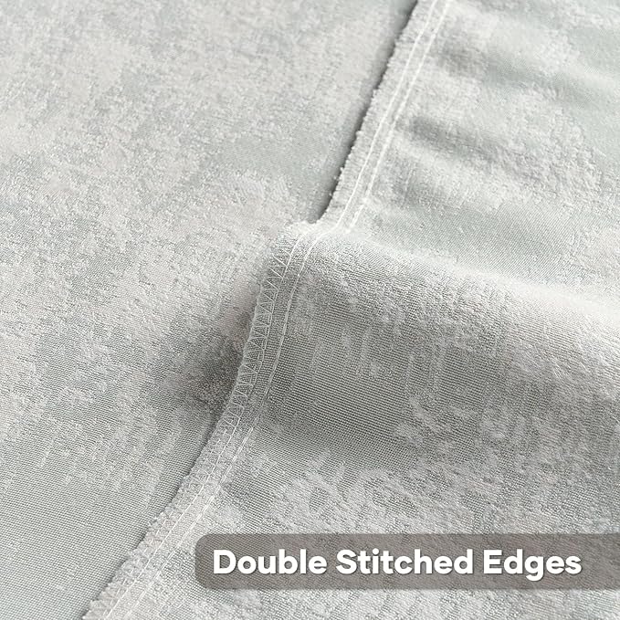 FUTEI Light Blue White Decorative Throw Pillow Covers 22x22 Inch Set of 2,Jacquard Weave Cushion Case in Soft Faux Cashmere,Modern Home Decor for Couch Living Room