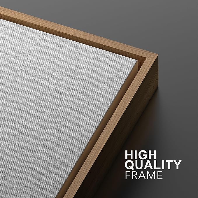 SIGNWIN Framed Canvas Print Wall Art Set Geometric Gray Pastel Color Field Landscape Abstract Shapes Illustration Modern Art Minimalism Decorative for Living Room, Bedroom, Office - 24"x36"x2 Natural