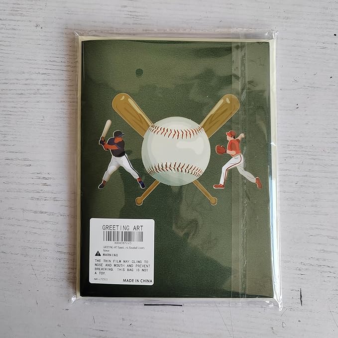 GREETING ART Musical Baseball Birthday Card, Birthday Card With Music and Lights, Baseball Pop Up Card, Happy Birthday Card for Son, Men, Dad, Hsuband, Baseball Lovers