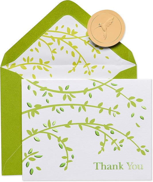 Papyrus Thank You Cards with Envelopes, Branches (20-Count)