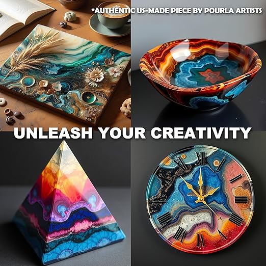 Ultra Heat Resistant Epoxy Resin 64OZ, 1:1 AB Mixing Resin Kit 195℉ High Heat Tolerance Epoxy Kit for Surface Coating, DIY Coasters, Trays, and Crafts