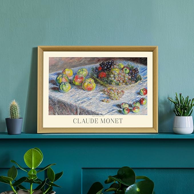 Claude Monet Prints, Museum Gallery Exhibition Poster, Claude Monet Art Works, Claude Monet Poster Prints, Vintage Print, Home Office Wall-Decor (Collection 1) - 16x20 Inches
