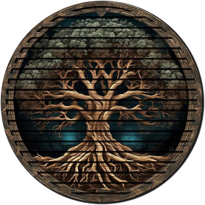 Tree Of Life, Carved Wood Wall Art, 3D Wall Decor, Home Decor, Housewarming Gift, Wall Hangings, Round Wall Art, Wooden Wall Decor,Home Art, Home Decor
