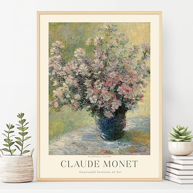 Claude Monet Museum Gallery Exhibition Poster - Art Works Prints, Vintage Print for Home Office Wall Decor (Collection 1) - 16x20 Inches