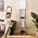 Floor Lamp with Shelves for Living Room, Shelf Floor Lamp with 3 CCT LED Bulb, Corner Display Standing Column Lamp Etagere Organizer Tower Nightstand with White Linen Shade for Bedroom, Dark Gray - Image 7