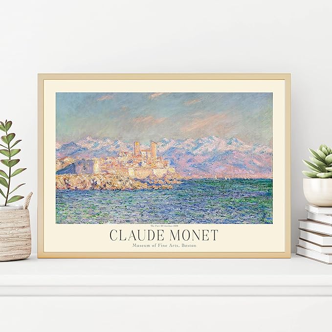 Claude Monet Museum Gallery Exhibition Poster - Art Works Prints, Vintage Print for Home Office Wall Decor (Collection 1) - 16x20 Inches
