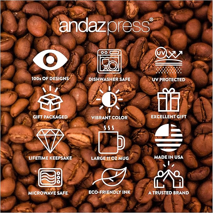 Andaz Press 11oz. Coffee Mug Birthday Gift, Best Uncle Ever, 1-Pack