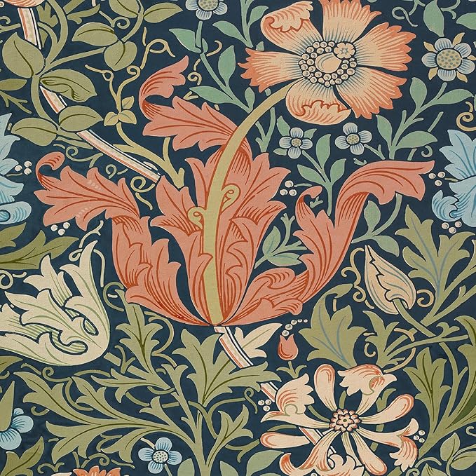 Framed William Morris Wall Art Set of 3, Large Vintage Floral Botanical Canvas Prints, Colorful Artwork for Living Room Bedroom Hallway Office Wall Decor, 16x24 Inch