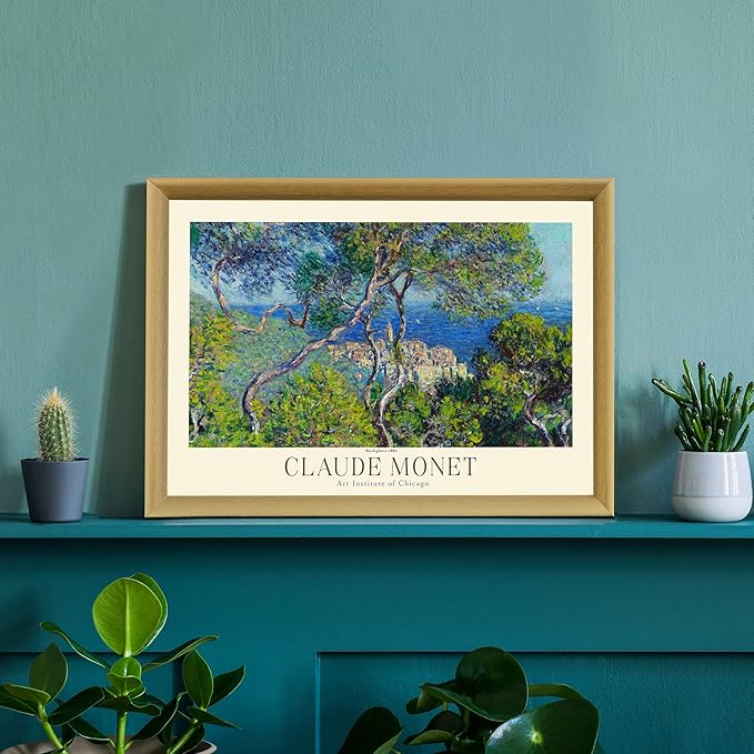 Claude Monet Museum Gallery Exhibition Poster - Art Works Prints, Vintage Print for Home Office Wall Decor (Collection 1) - 12x18 Inches