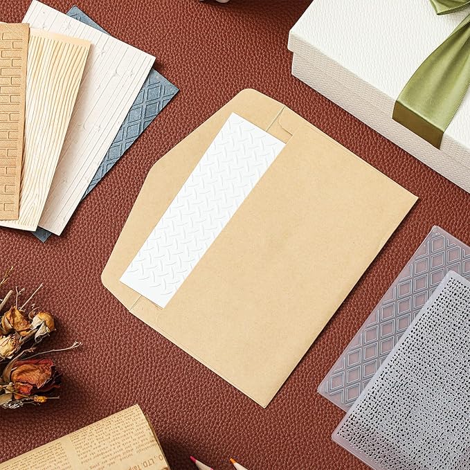 Geiserailie 8 Pcs Embossing Folders Embossing Machine Template Paper Card Folders for Christmas Card Making DIY Flower Scrapbook Photo Album Craft Decoration 5.9 x 4.1 Inch (Vintage Style)