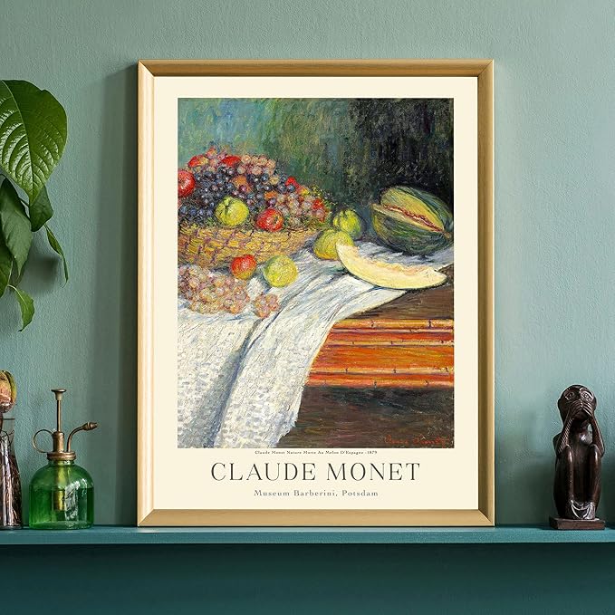 Claude Monet Prints, Museum Gallery Exhibition Poster, Claude Monet Art Works, Claude Monet Poster Prints, Vintage Print, Home Office Wall-Decor (Collection 1) - 24x36 Inches
