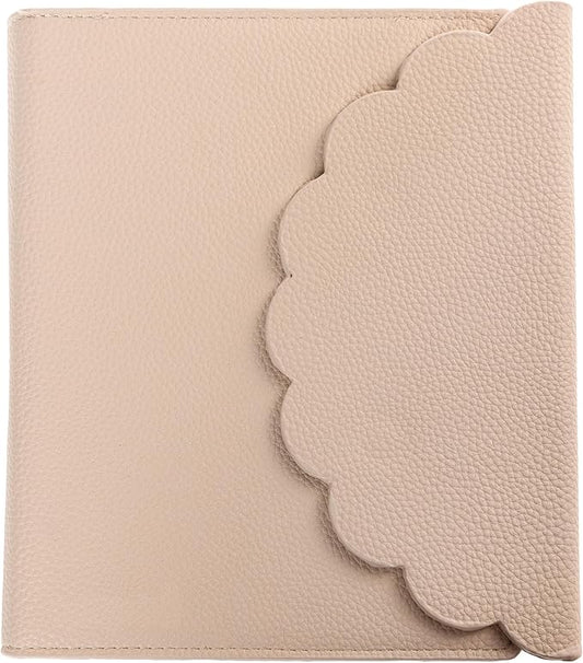 Graphique Vegan Leather Wrap Journal Luxe Collection, Hardcover Diary Notebook for Writing, 160 Lined Pages, 7” x 8.75”, Taupe